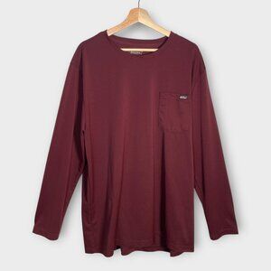 Dickies Long Sleeve Shirt Men's 2XL Maroon